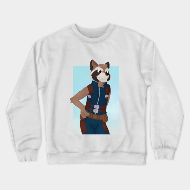 Rocket Raccoon Crewneck Sweatshirt by luban